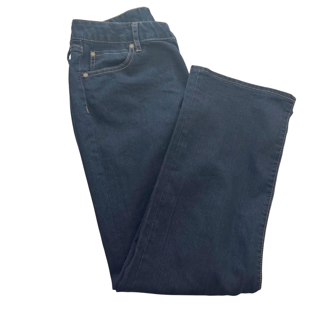 Gap Premium Curvy Straight Jeans Womens 10/30s Dark Indigo Blue Mid Rise Stretch